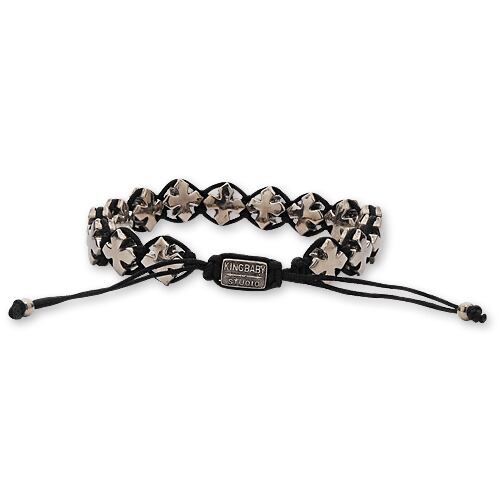 キングベイビーブラック マクラメ ブレス KING BABY キングベイビー Bracelet ブレスレット】ブラックマクラメ