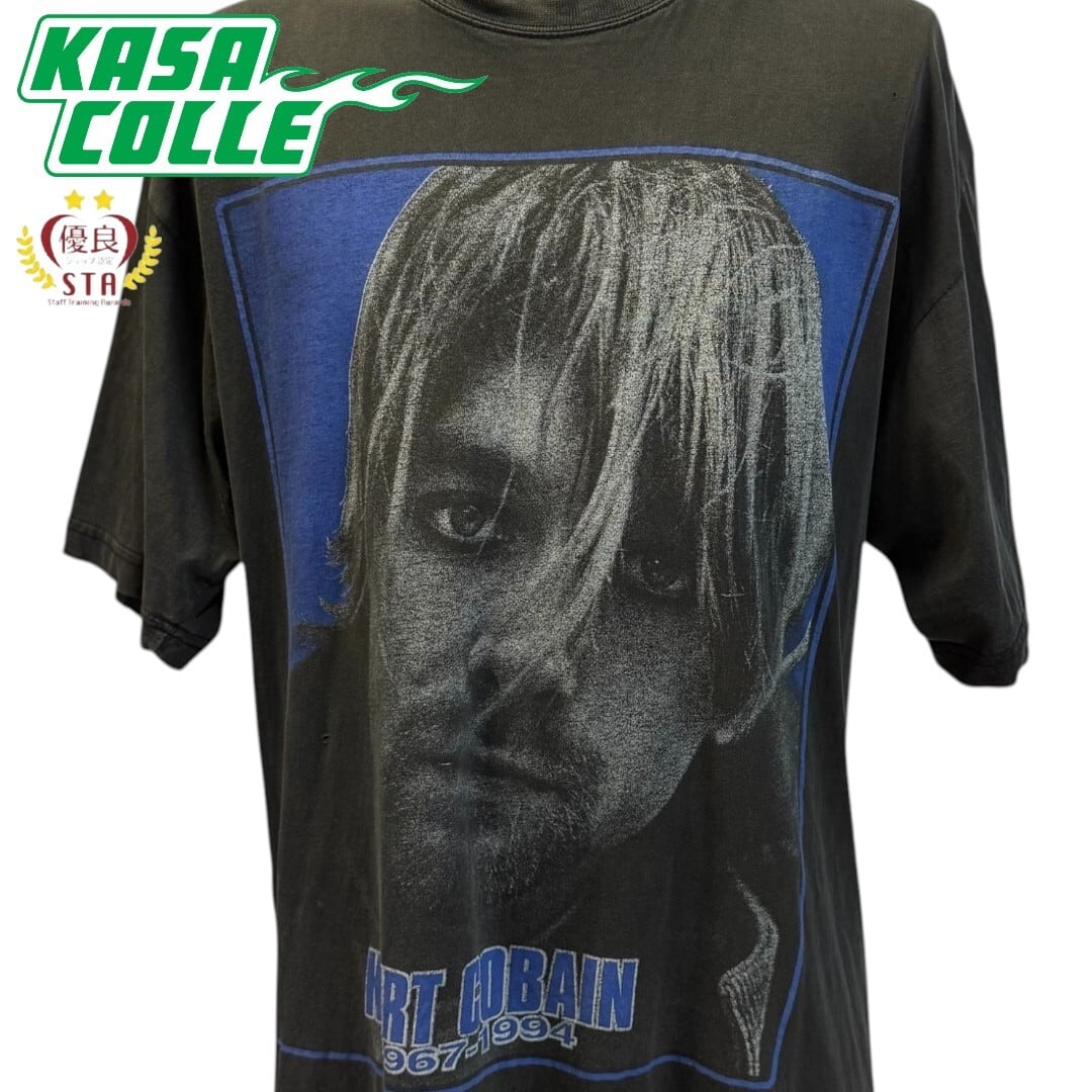NIRVANA】ニルヴァーナ KURT COBAIN カートコバーン 追悼Tシャツ