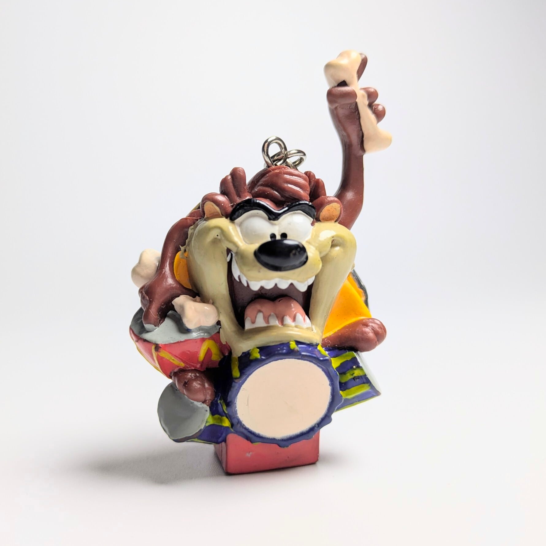 ☆VINTAGE 90'☆【 Looney Tunes ( ルーニーテューンズ ) 】 タズマニアンデビル / TAZ / PVCドラマーキーホルダー 〚アメリカン雑貨 アメトイ〛