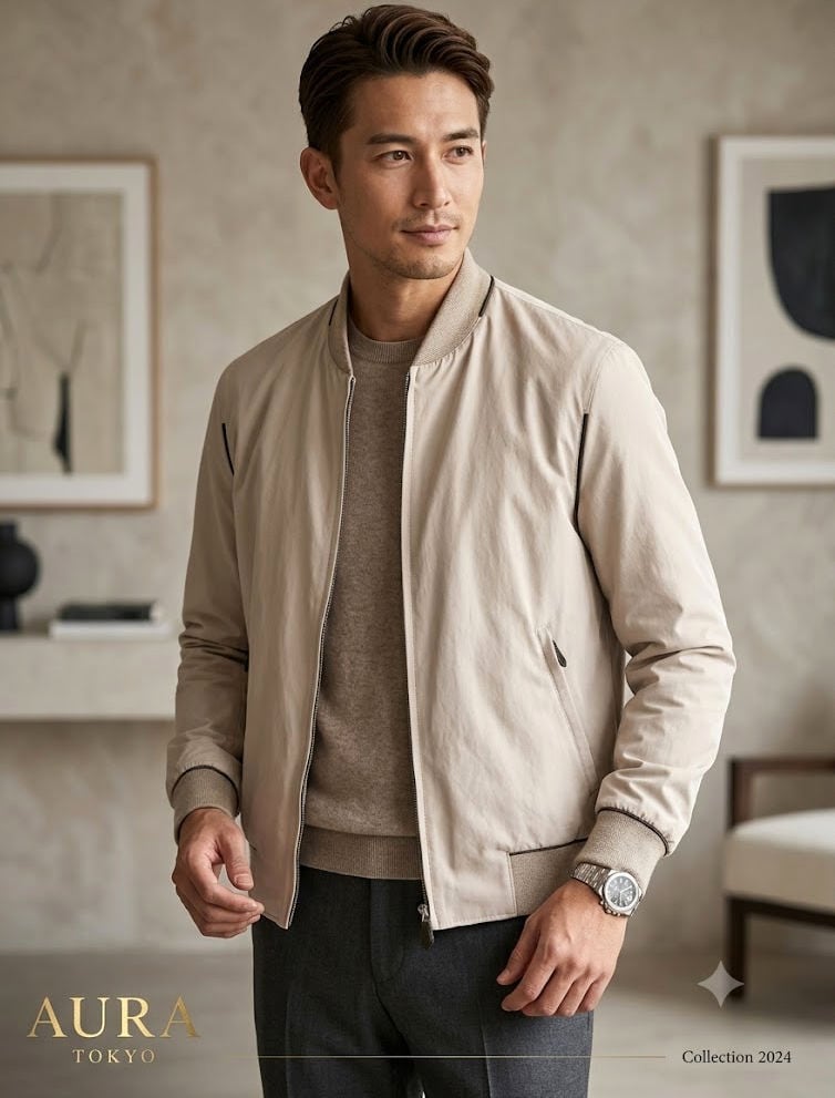 エルメス スイングトップジャケット HERMES エルメス スウィングトップ Wジップ ジャケット 48 レザー