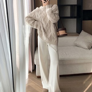 ケーブルニット セーター レディース 秋冬 トップス 韓国 おしゃれ きれいめ 大人 かわいい 暖かい ゆったり カジュアル 大人可愛い 大人女子