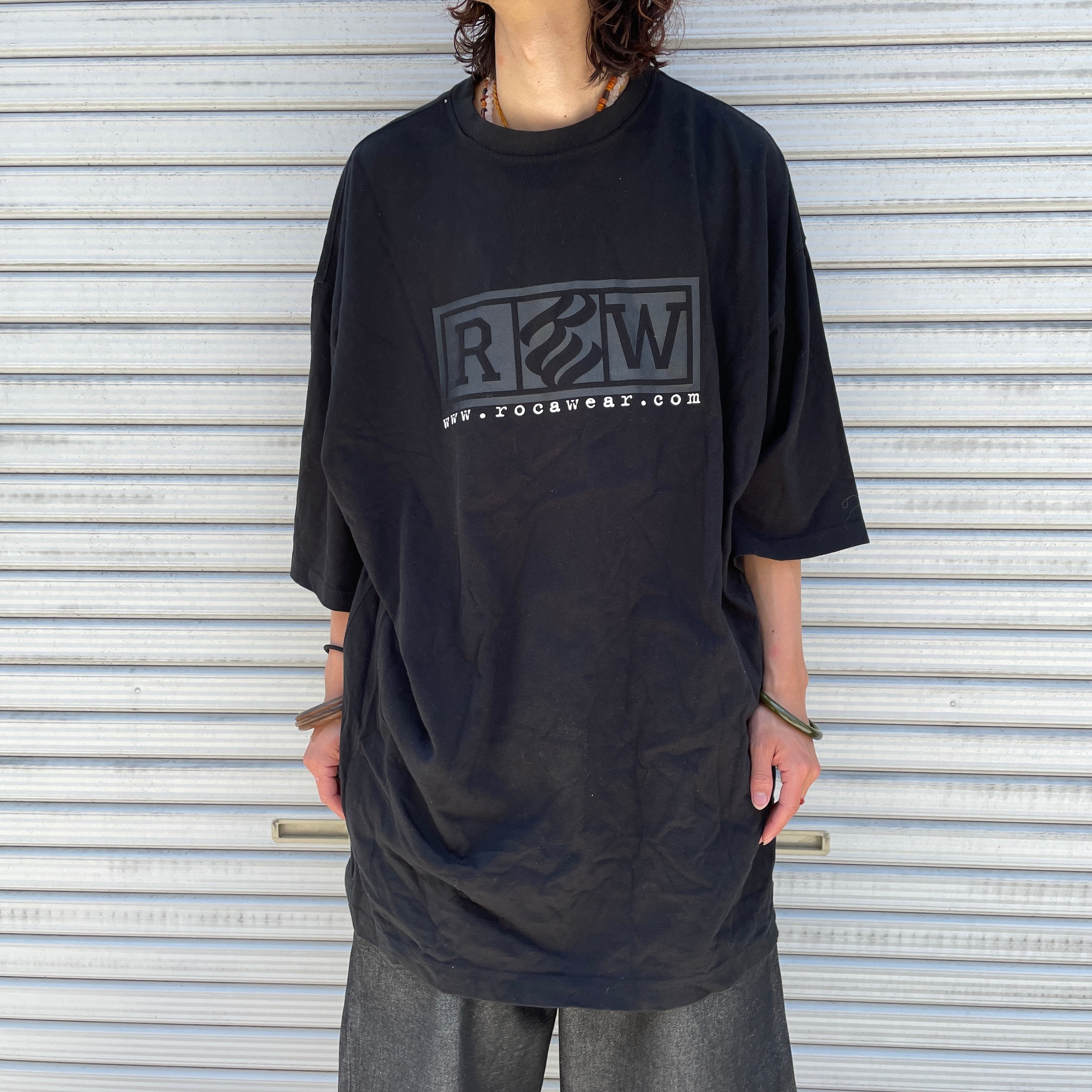 『送料無料』Roca wear ロカウェア 両面ロゴプリントTシャツ XXL ...