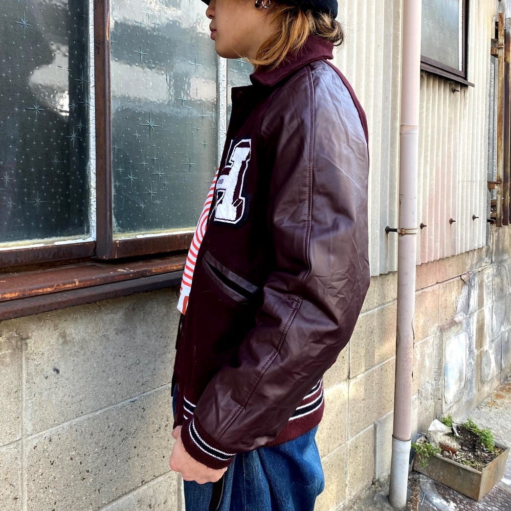 【WOOLRICH】レザー襟 ライナー付き ハンティングジャケット S-045