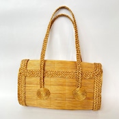 【ビオジュエリー】 黄金の草 カッピンドウラード パーティーバッグ クラッチハンドル