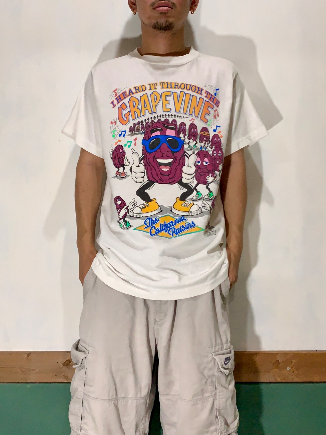 80's California Raisins Print T-Shirt