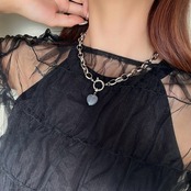 ［2way］ 極太リングチェーン ネックレス　 ［SSN063］