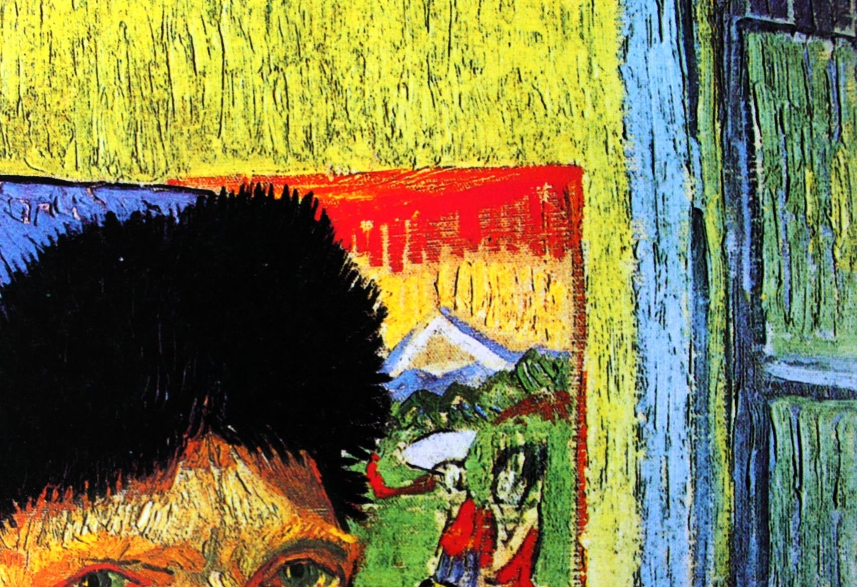 ゴッホ 絵画「包帯をした自画像」額縁4色選択可能 作品証明書 展示用フック 限定エディション付複製画 ジークレ