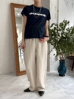 cafune (カフネ) Tシャツ 半袖 ロゴ クルーネック SPLENDEUR 625909