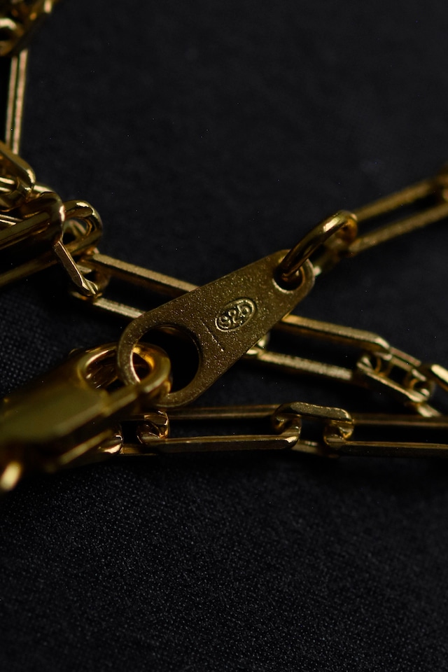 Utah/”GENERAL” 24KGP 925silver chain bracelet