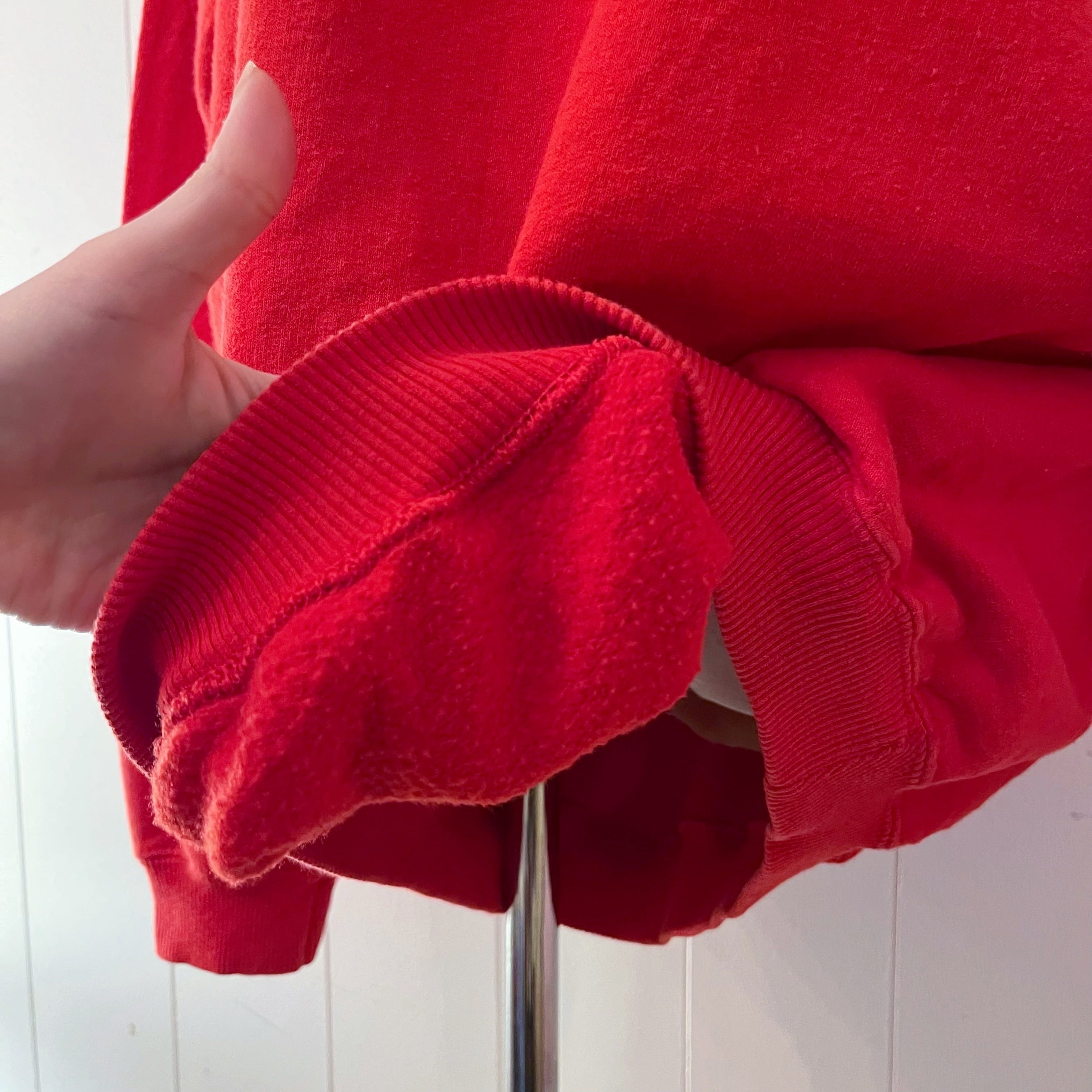 red heavy weight sweat