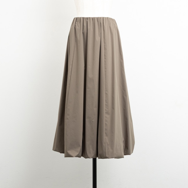 【ma couleur／マクルール】タイプライターストレッチバルーンスカート（ベージュ）