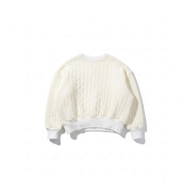 QUILTED CREWNECK SWEATSHIRT