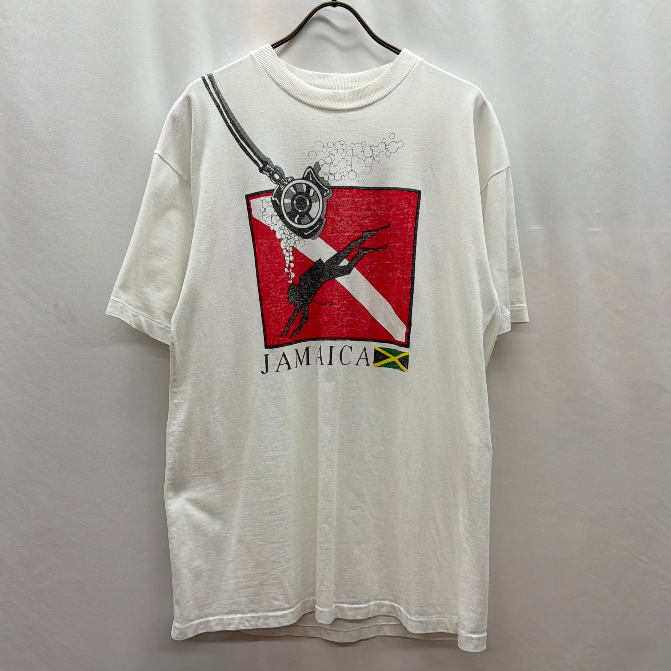 良プリント】JAMAICA TEE シングルステッチ Tシャツ ビール系 | no