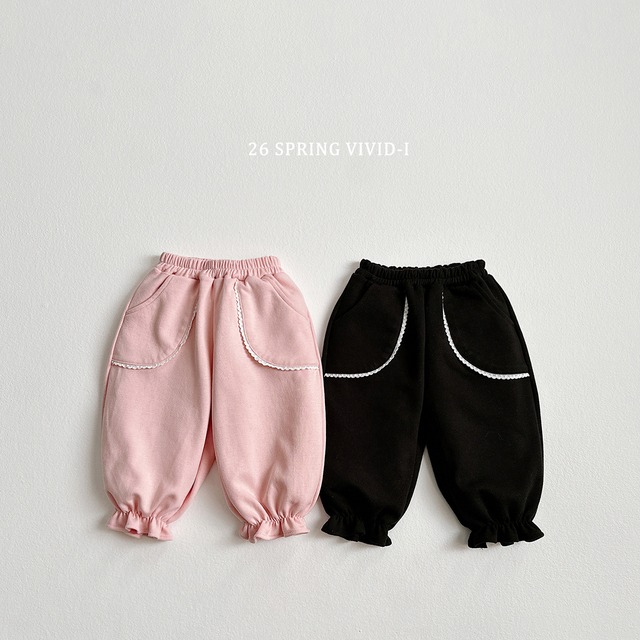 frill lace jogger pants【VIVID】※3月下旬〜4月上旬発送予定