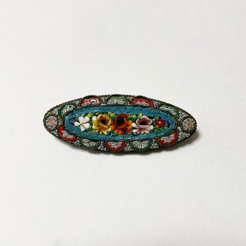 1920's〜30's Antique Italian Micro Mosaic Brooch