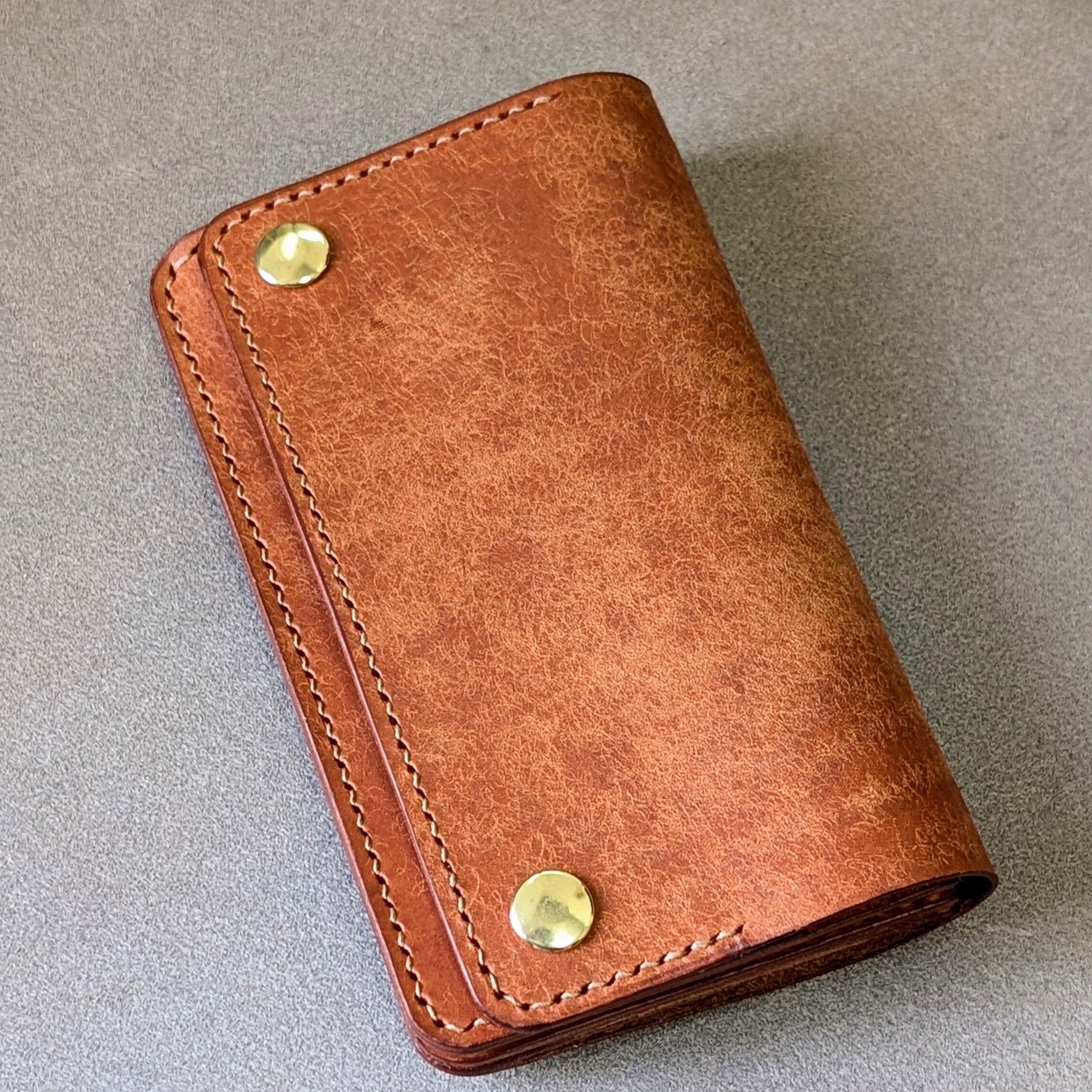 ミドルトラッカーウォレット ブラウン | LeatherWorksTegaki