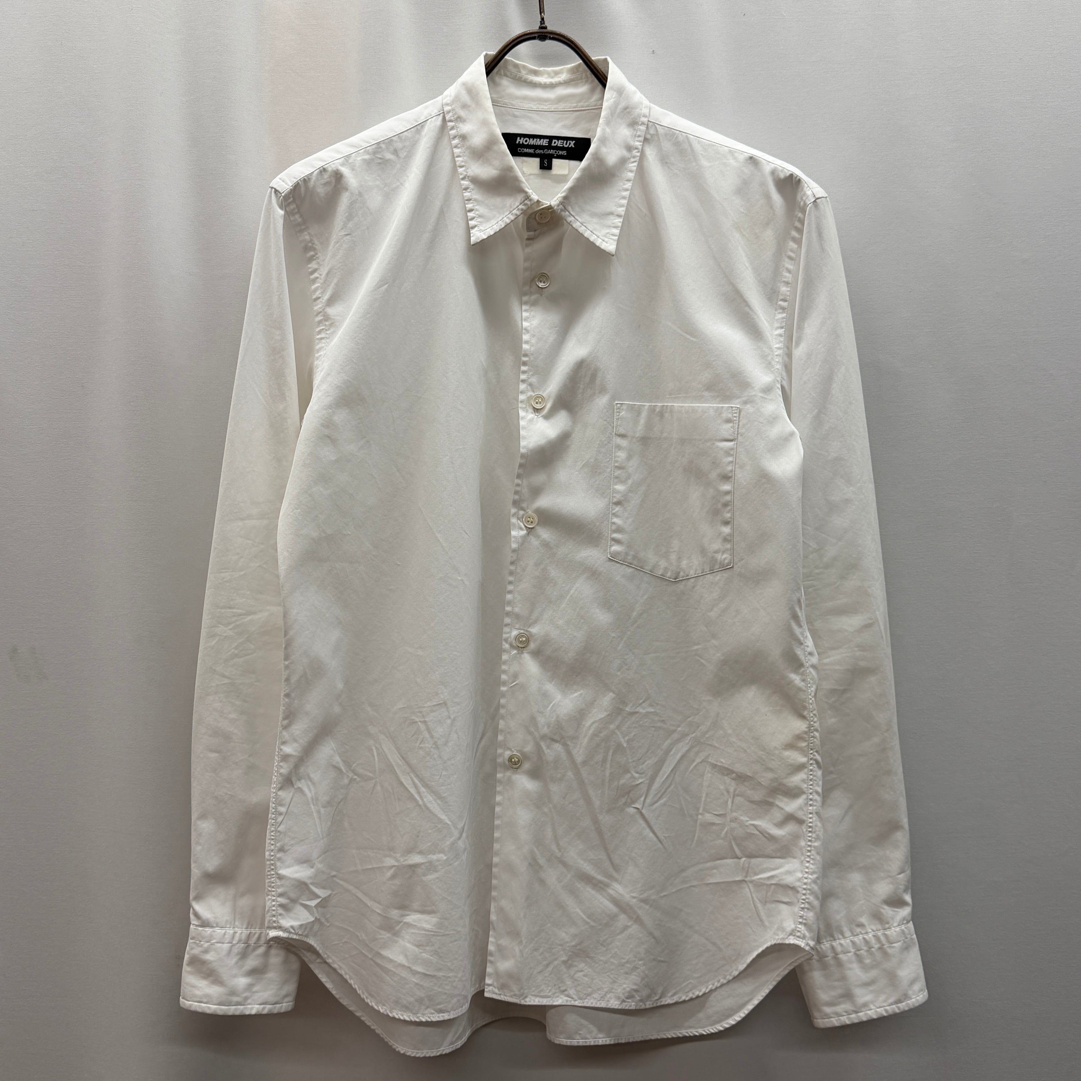 Comme des Garçons HOMME DEUX】コムデギャルソン オムドゥ 白シャツ