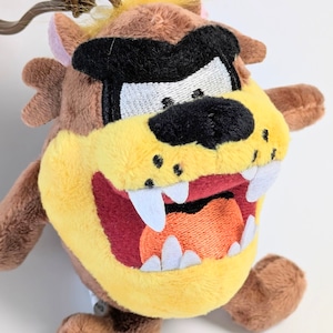 【 Looney Tunes ( ルーニーテューンズ )】 タズマニアンデビル / TAZ / マスコットキーホルダー / ぬいぐるみキーホルダー〚アメリカン雑貨 アメトイ〛