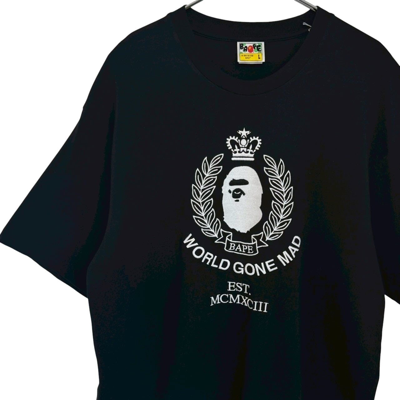 A BATHING APE エイプ Tシャツ L センターロゴ プリントロゴ | 古着屋