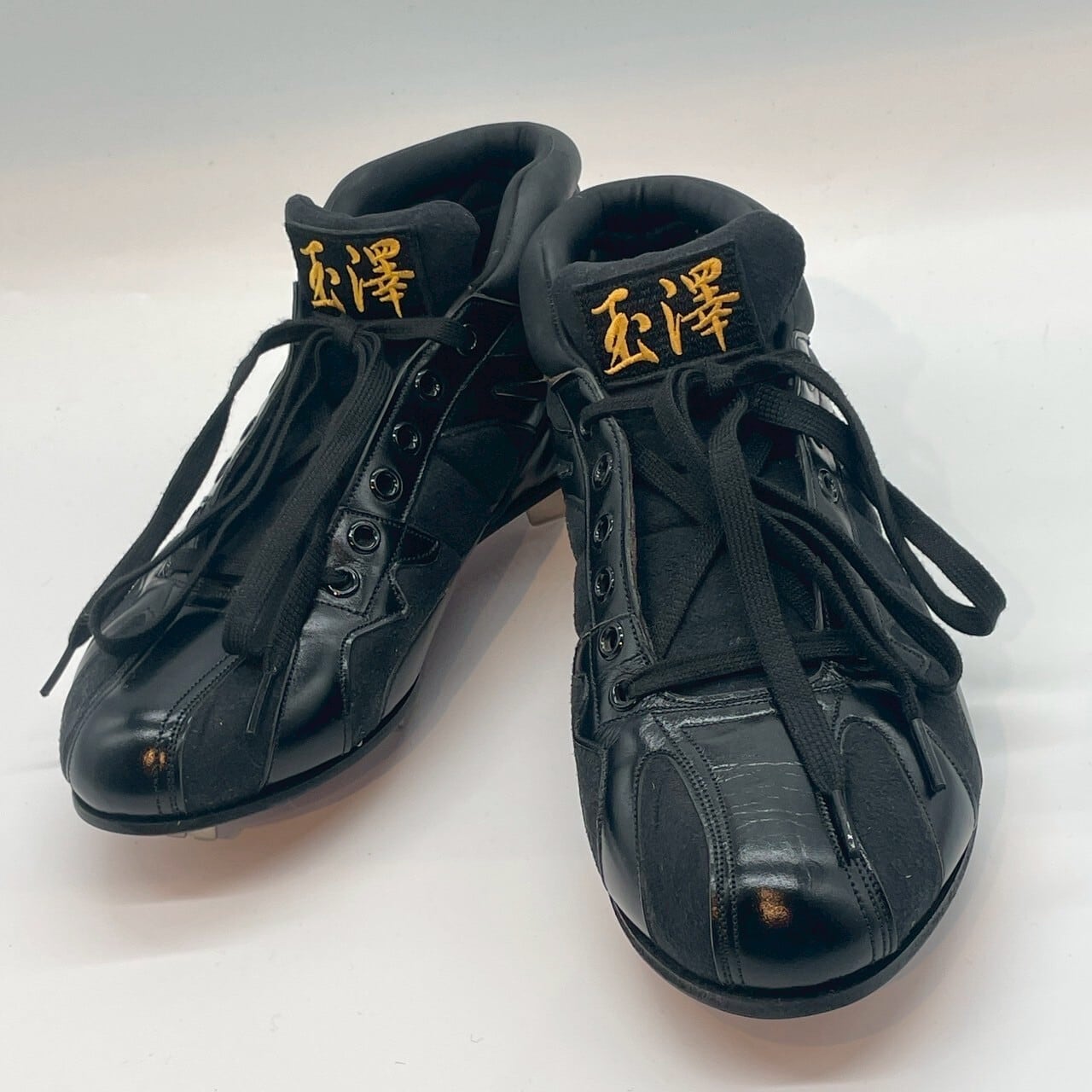 【スパイク】玉澤 TKE-HFS3 ブラック アッパー:カンガルー×ヌバック ソール:牛革+三角金具|タマザワ_02