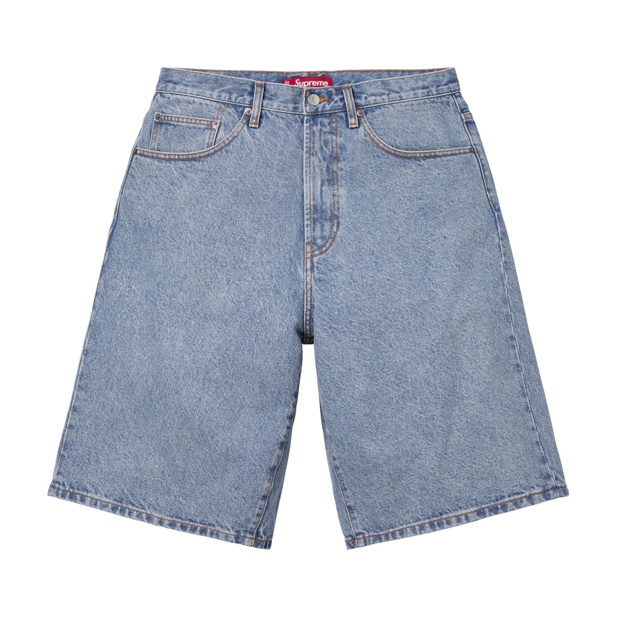 26SS Supreme Baggy Denim Short Washed Indigo 32インチ
