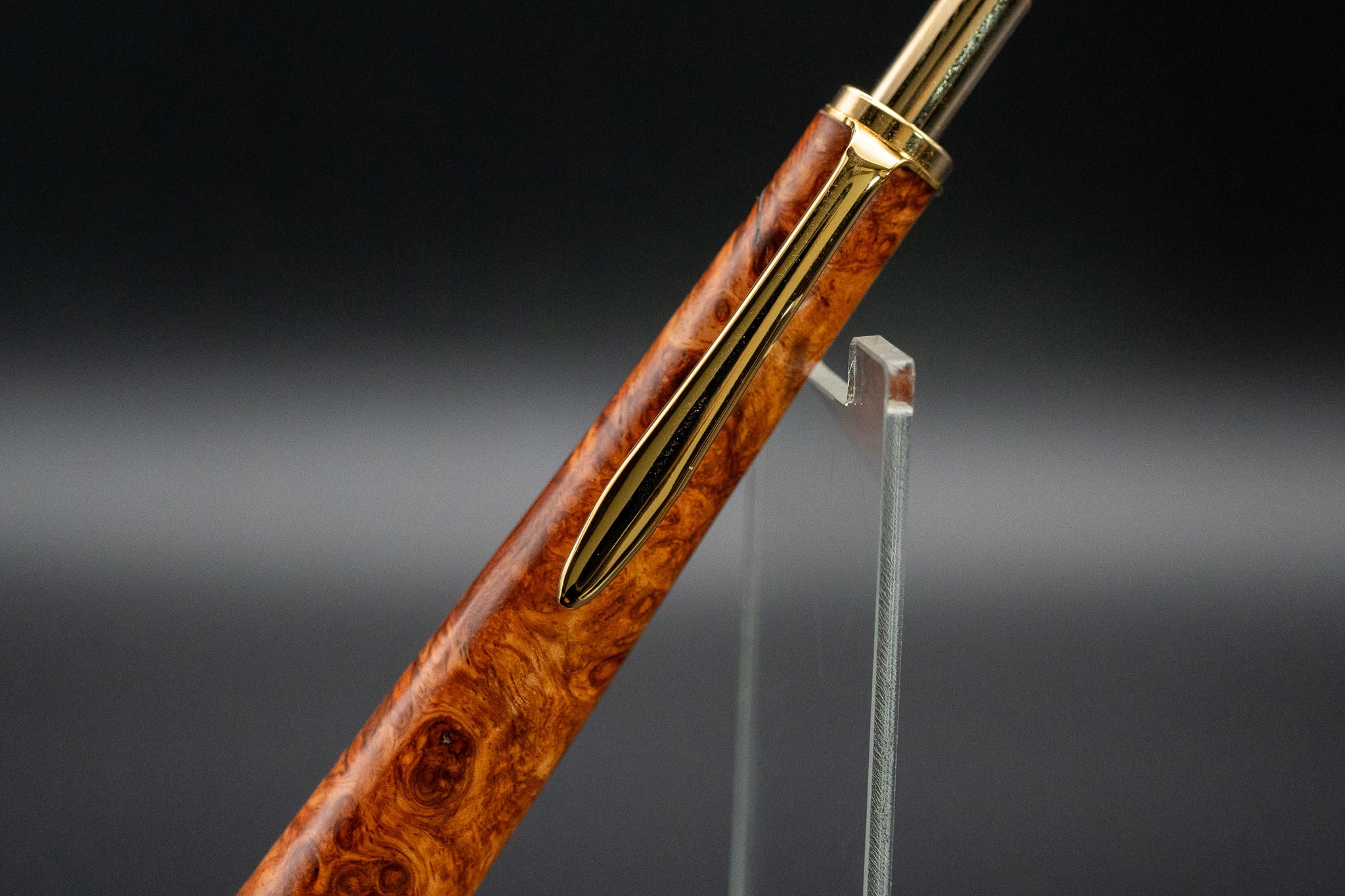 【朱色の銘木】 本花梨 瘤杢 特上 gold MP