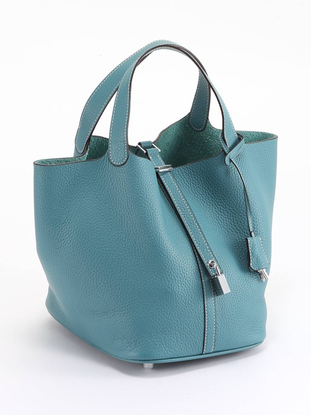 motte ピコタンスタイルレザーバッグ/ブルー