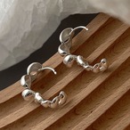 Croissant-shaped earrings(ME100)