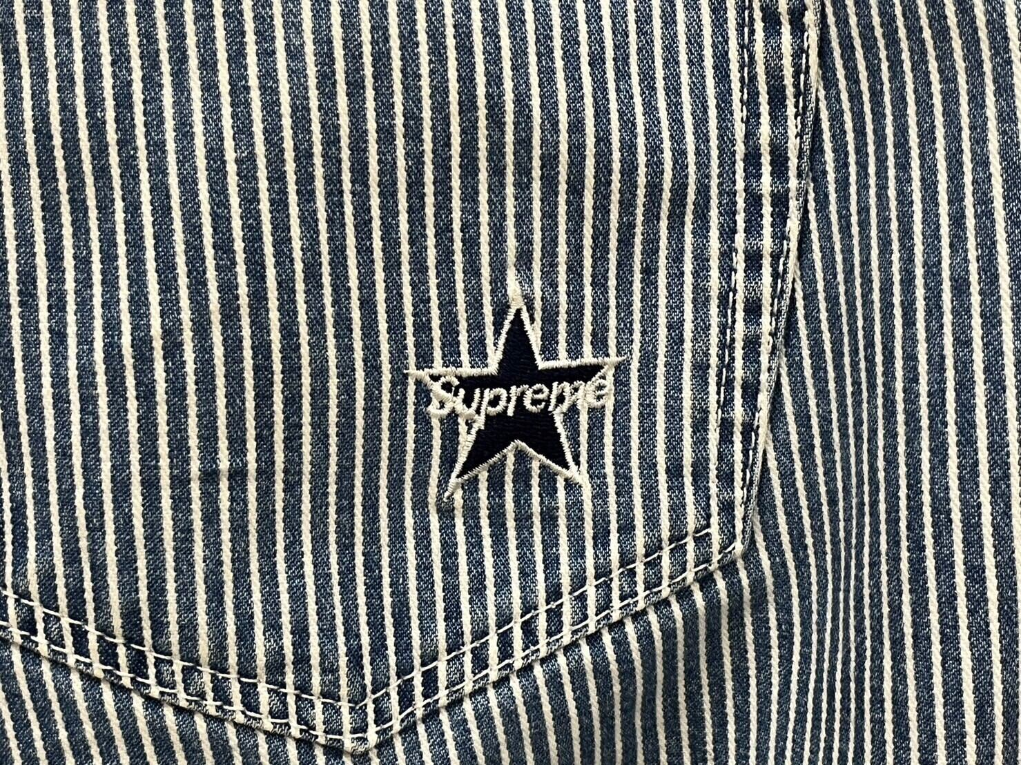 Supreme WASHED REGULAR JEANS HICKORY STRIPE 34 22811 | BRAND 