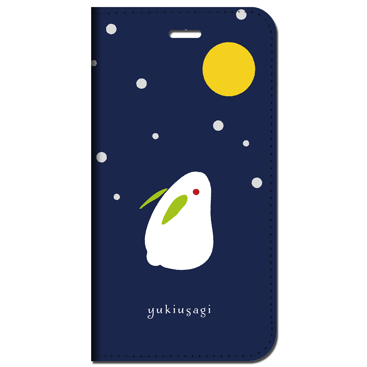 iPhone対応 スマホ 手帳型ケース 雪うさぎB 動物 キュート 【iPhone17 / iPhone16 / iPhone16e / iPhoneSE 他 iPhone各機種対応】 st52