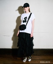 COOLAベアープリントリブスリーブTOPS (GRAY)　CQ-48133