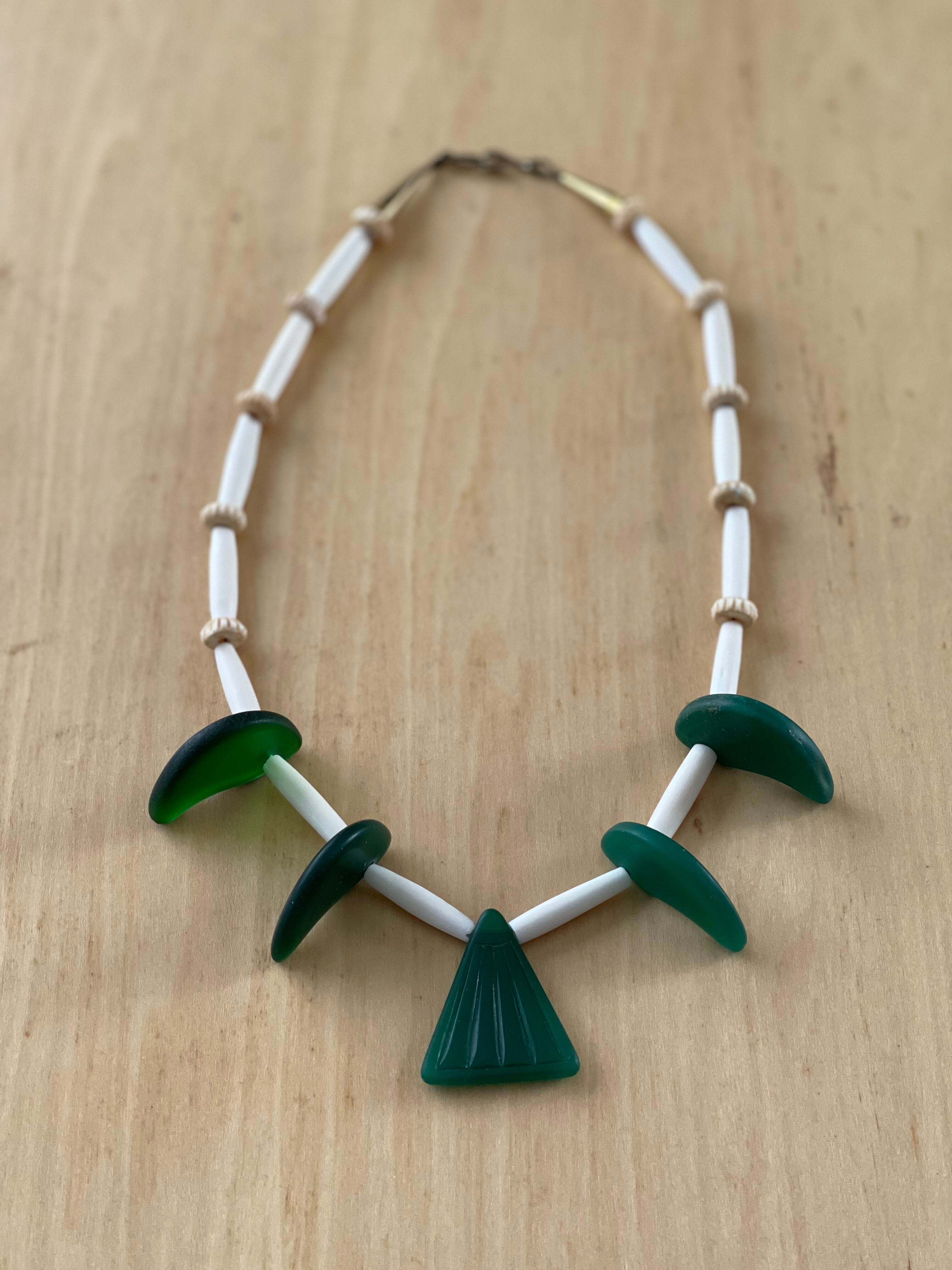 【ケンジン】ビンテージ ガラスビーズ ネックレス/VINTAGE  GLASS BEADS NECKLACE "KENZIN"