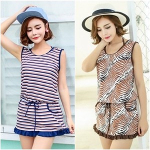 水着 3点セット フィットネス スイムウェア ビキニ タンクトップ 柄 大人 可愛い シンプル くびれ レディース 女性 春 夏 海 プール 体型カバー 着痩せ オルチャン 美シルエット 美脚