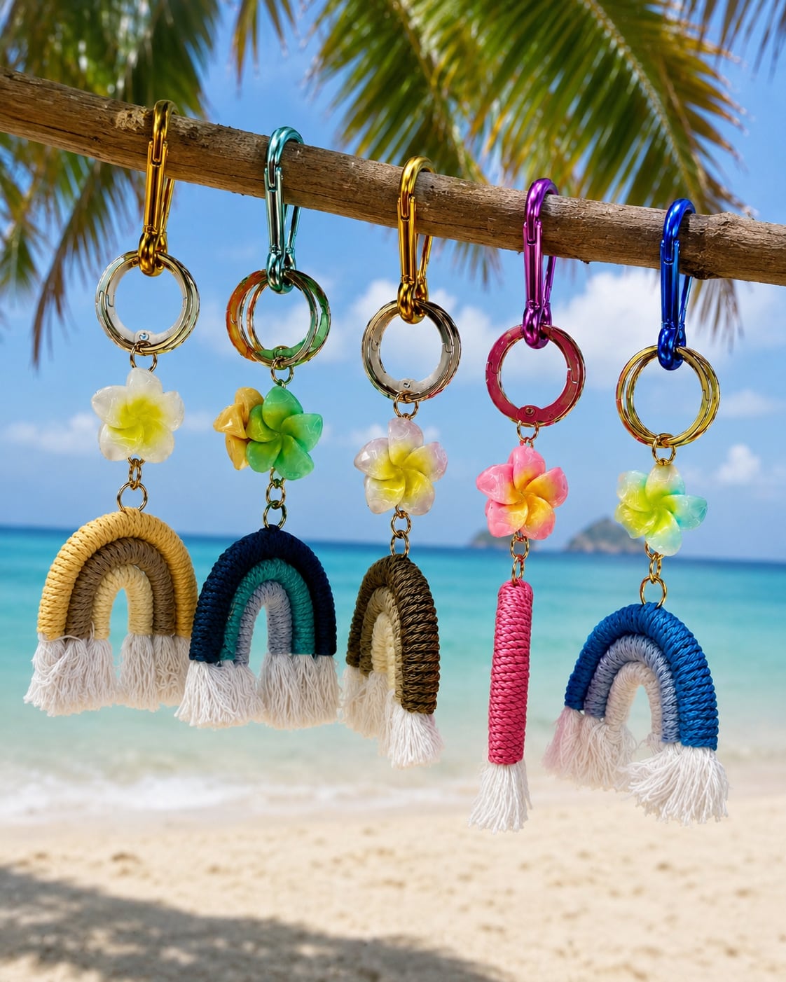 Hawaiian rainbow kye charm