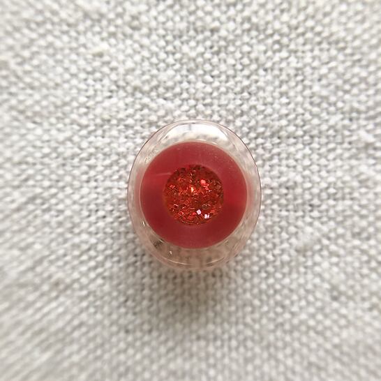 オーバル サークルボルドーグリッター 13.5㎜