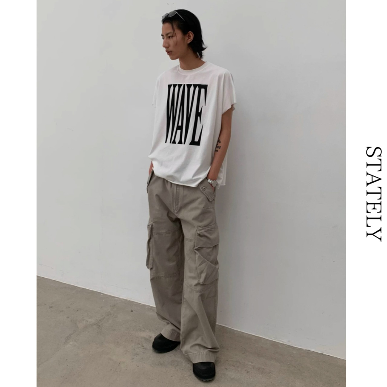 Wave Logo Tee/2color_T296・画像7