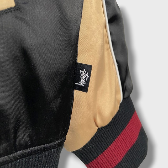 stussy ステューシー スカジャン スーベニアツアージャケット 35周年 虎 黒 S