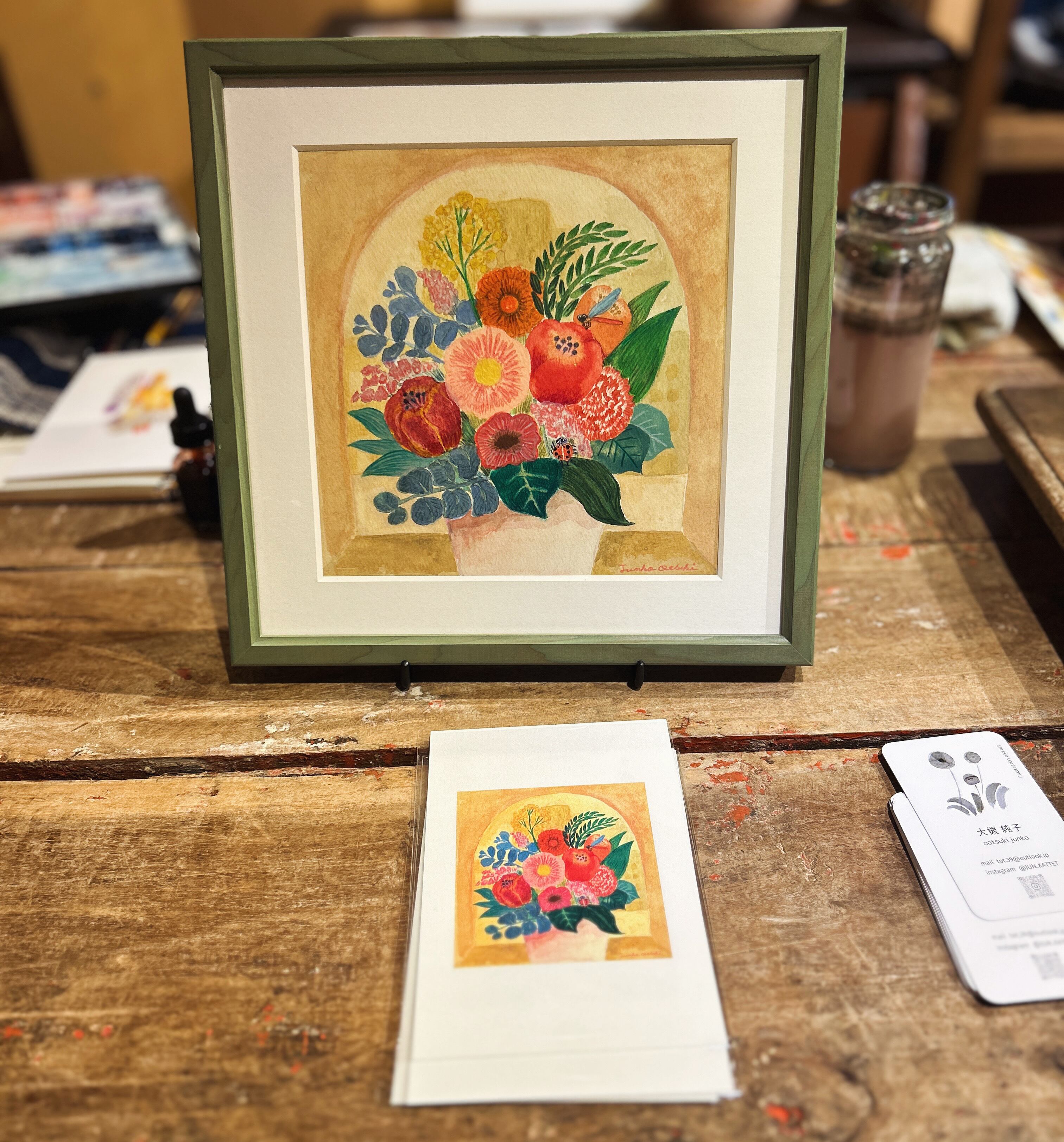 【伝統美術工芸】 貴石画 宝石画 夫婦鶴 縁起物 アンティーク フレーム付 伝統美術工芸】 貴石画 宝石画 夫婦鶴 縁起物 アンティーク フレーム付