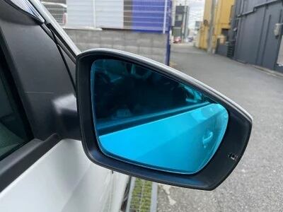 ポロ6R / ワイド サイドミラー ブルー / 2pcs