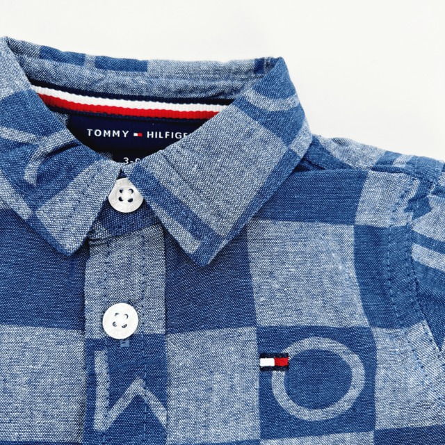 【Tommy Hilfiger】シャツ（ロゴ・半袖）&パンツ　ブランド　親子コーデ　男の子