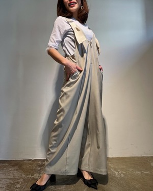 エイミーロウ  Eimee Law ペインターロゴ刺繍サロペット