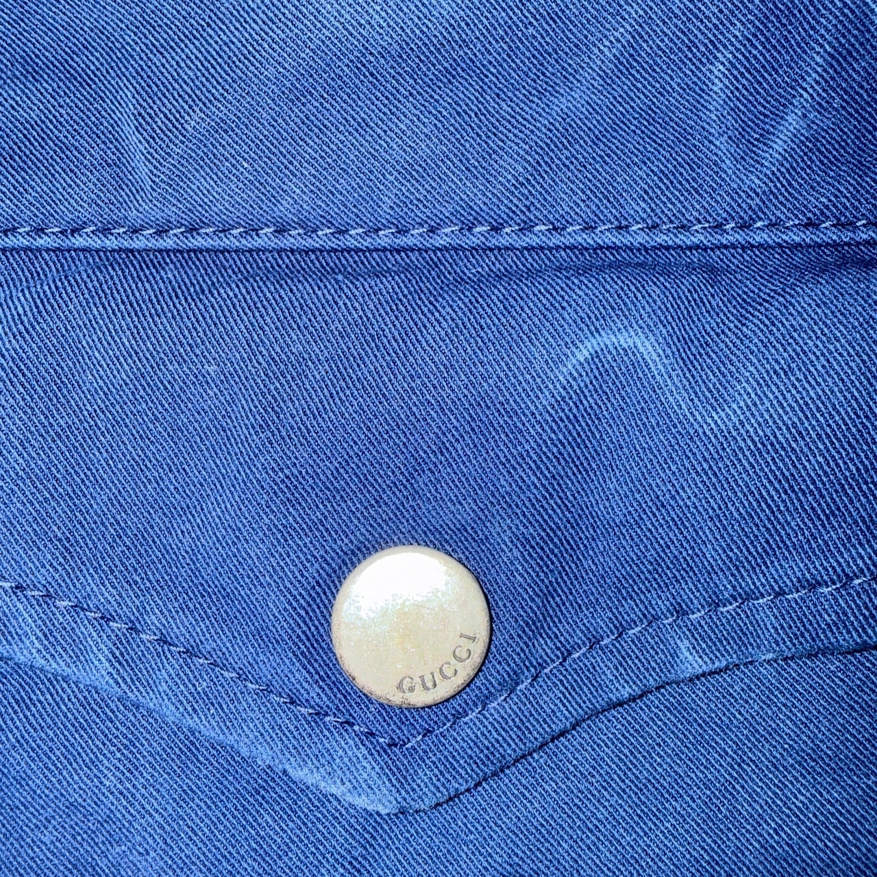 【GUCCI】サイドストライプ ロイヤルブルーパンツ