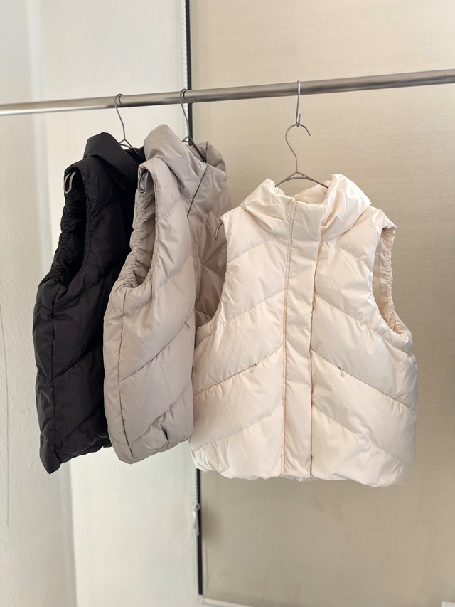 【SELECT】ボリュームカラーダウンベスト 32-0147