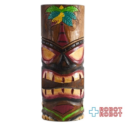 ティキ TIKI 木彫り 円柱 ヤシの木