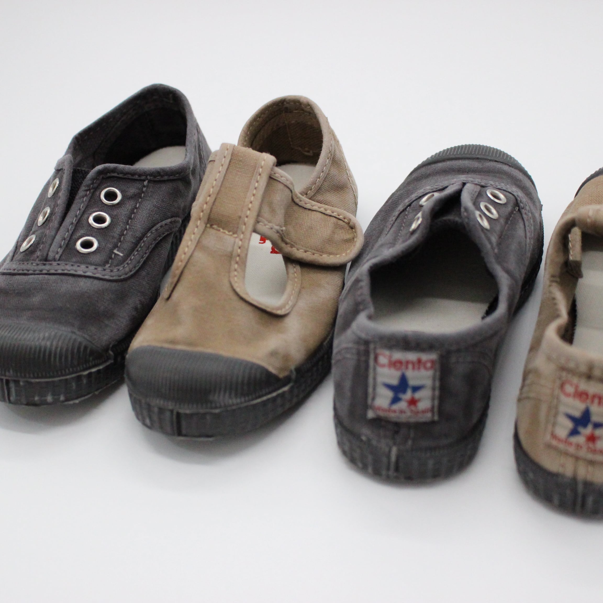 Cienta Slipon shoes NEGRO(ムラ染)/BLACK SOLE | RESONASON