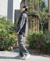 【#Re:room】VINTAGE WASHED COLOR TUCK WIDE PANTS［REP306］