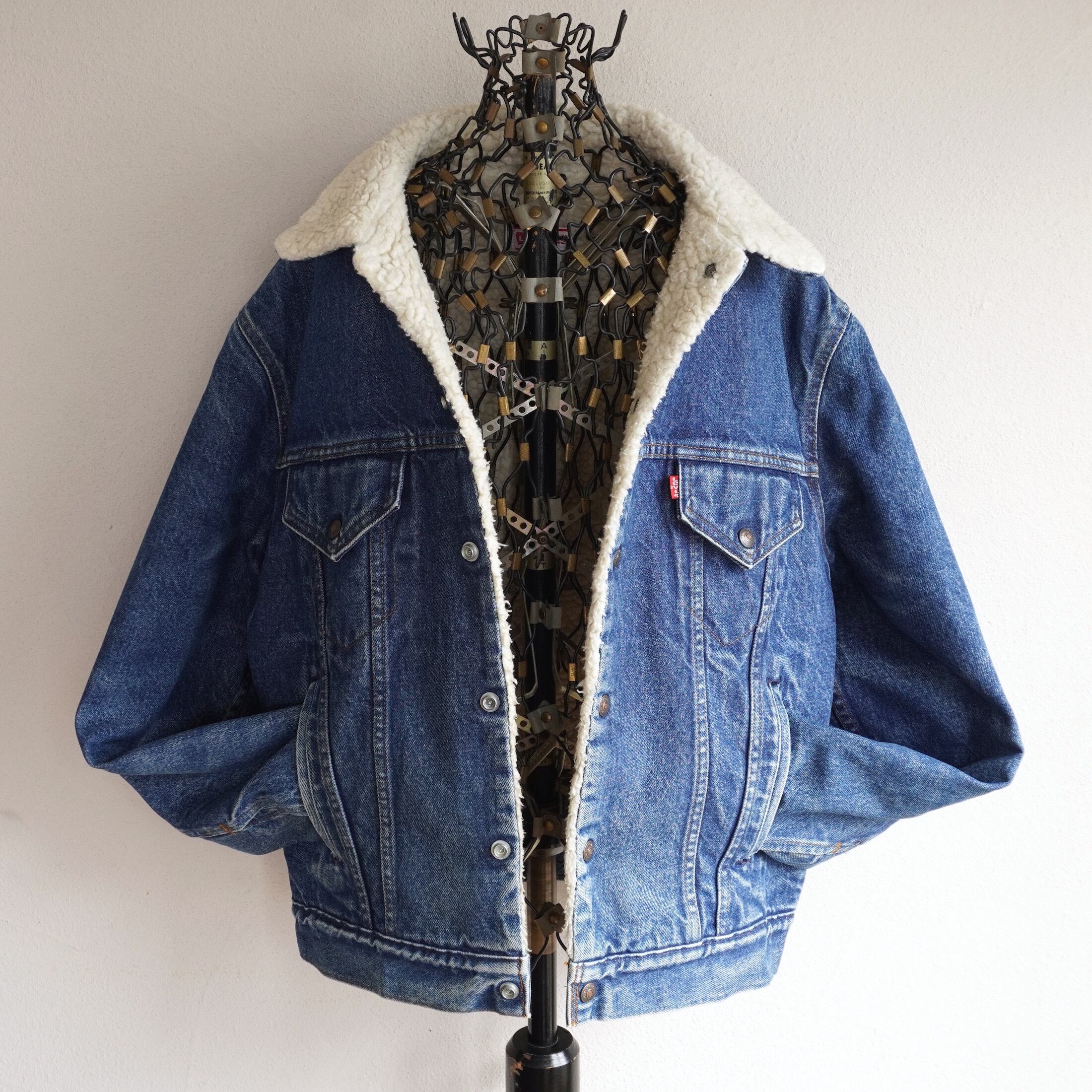 1970's〜80's USA製 [Levi's] 4ポケット 3rd型 デニムボアジャケット