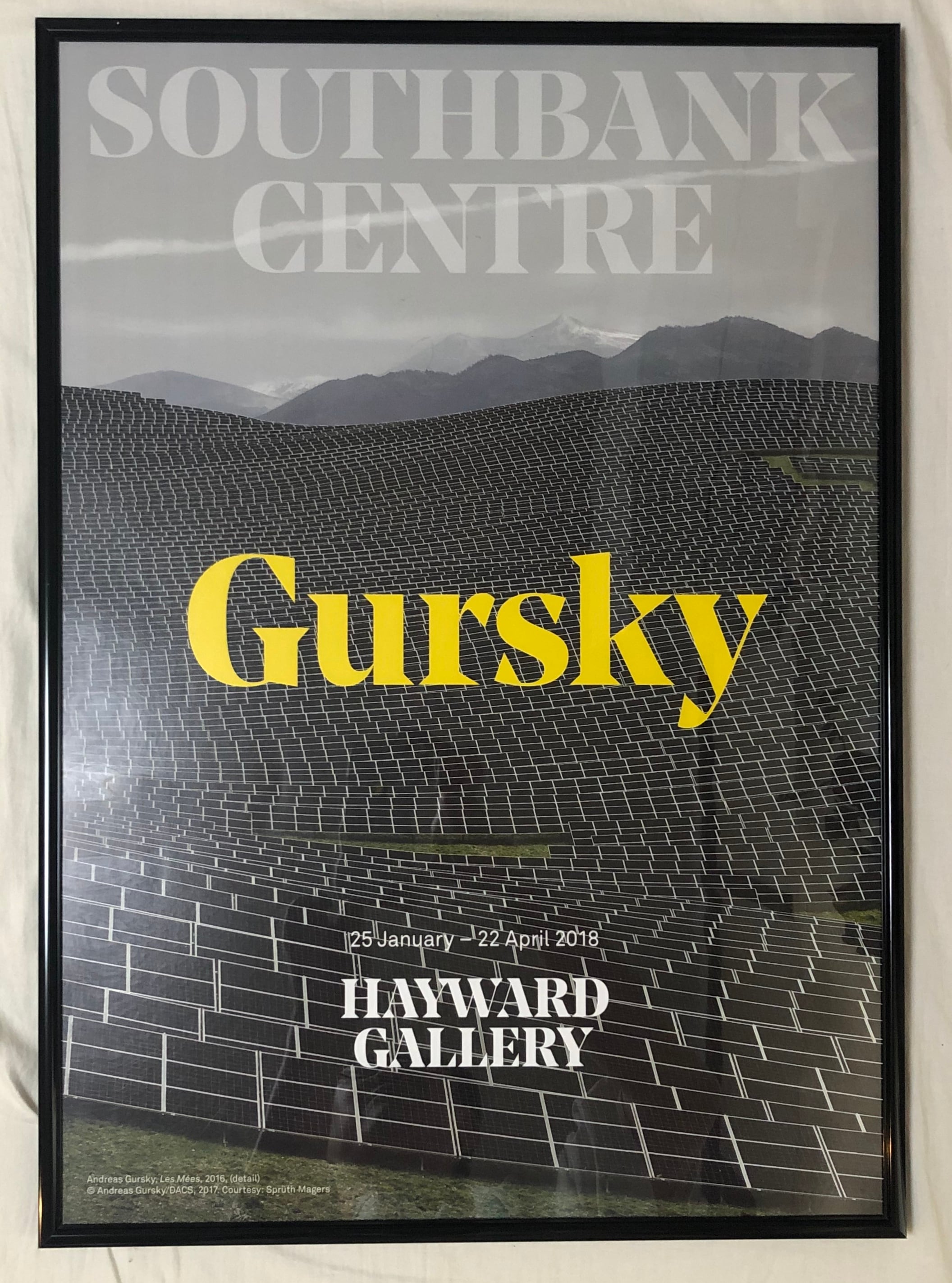 ドイツ限定！アート写真家『アンドレアス・グルスキー』2021年個展ポスター