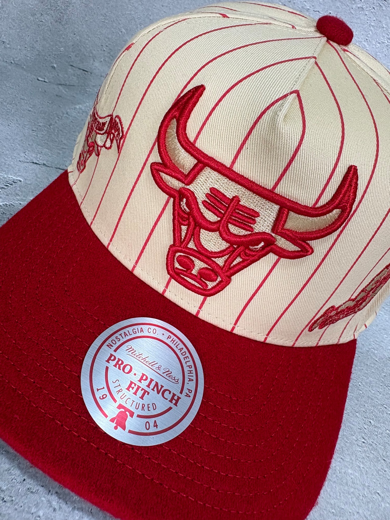 Mitchell＆Ness/ミッチェルアンドネス NBA シカゴ・ブルズ キャップ クリーム