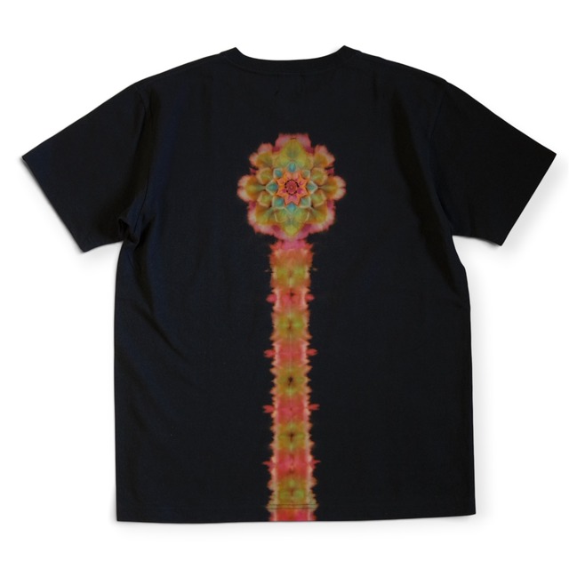 “曼荼羅染め×抜染” -nukizome- TIE DYE T-SHIRT 《L》